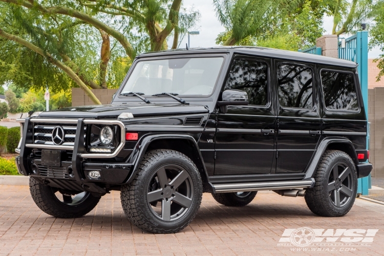 2016 Mercedes-Benz G-Class with 20" TSW Bristol in Matte Black wheels