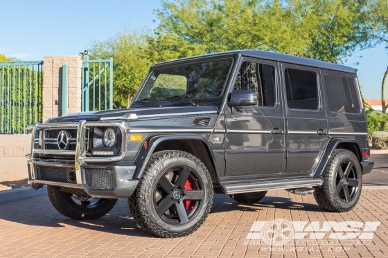 2018 Mercedes-Benz G-Class with 20" TSW Bristol in Matte Black wheels