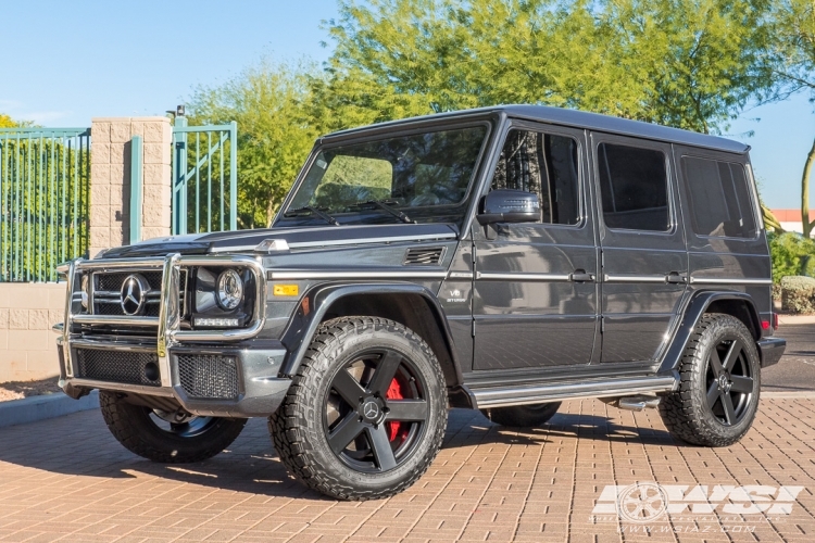 2018 Mercedes-Benz G-Class with 20" TSW Bristol in Matte Black wheels