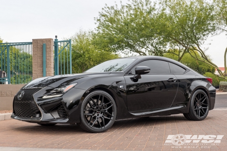 2017 Lexus RC with 20" Giovanna Bogota in Gloss Black wheels