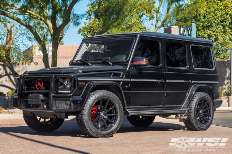 2017 Mercedes-Benz G-Class with 20" Lexani CSS-15 in Gloss Black wheels