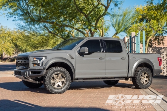 2018 Ford F-150 with 20" Black Rhino Attica in Matte Bronze (Black Lip Edge) wheels