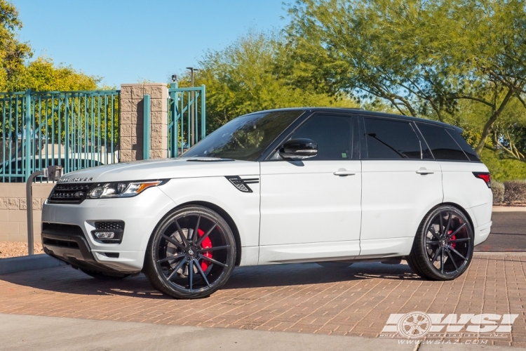 2016 Land Rover Range Rover Sport with 24" Koko Kuture Le Mans in Gloss Black wheels