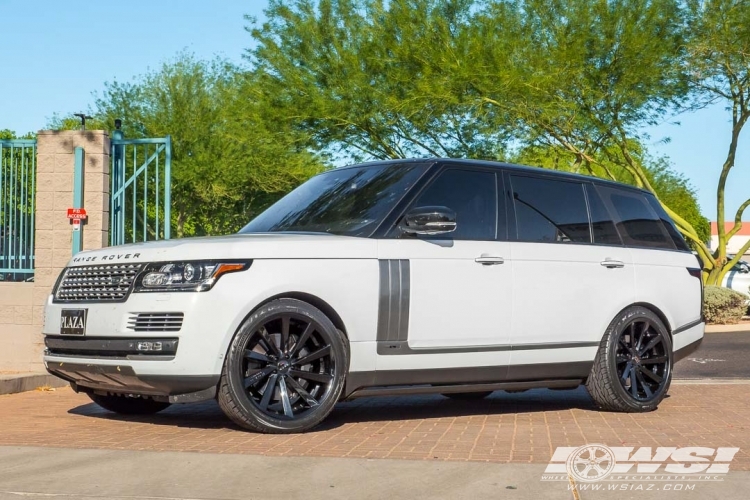 2014 Land Rover Range Rover with 22" Koko Kuture Kapan in Gloss Black wheels