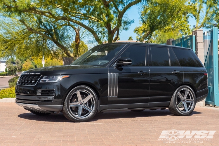 2018 Land Rover Range Rover with 22" Giovanna Dramuno-5 in Chrome wheels