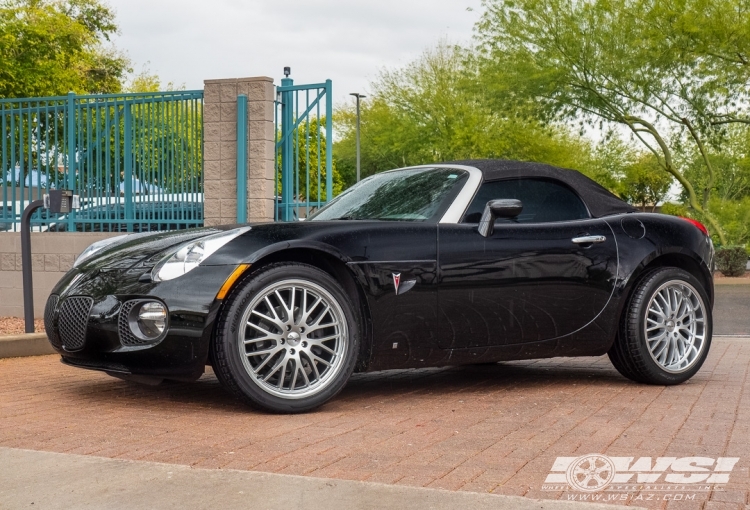 2008 Pontiac Solstice with 19" TSW Snetterton in Hyper Silver (Mirror Cut Lip) wheels