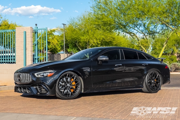 2019 Mercedes-Benz AMG GT-Series with 21" Vossen HF-2 in Gloss Black (Custom Finish) wheels