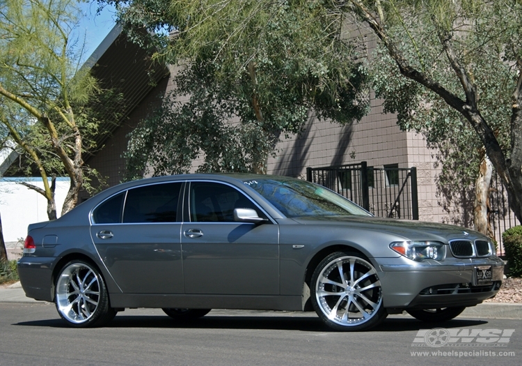 2006 BMW 7-Series with 22" Axis EXE Convex in Machined wheels