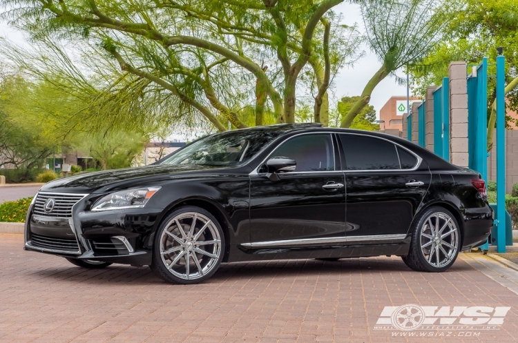 2013 Lexus LS with 21" TSW Bathurst (RF) in Silver Machined (Rotary Forged) wheels