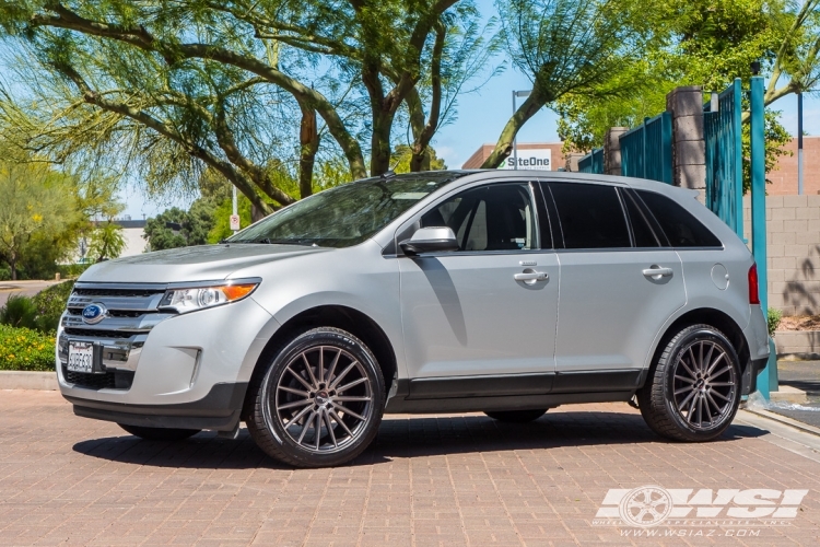 2011 Ford Edge with 20" Gianelle Verdi in Black Smoked wheels