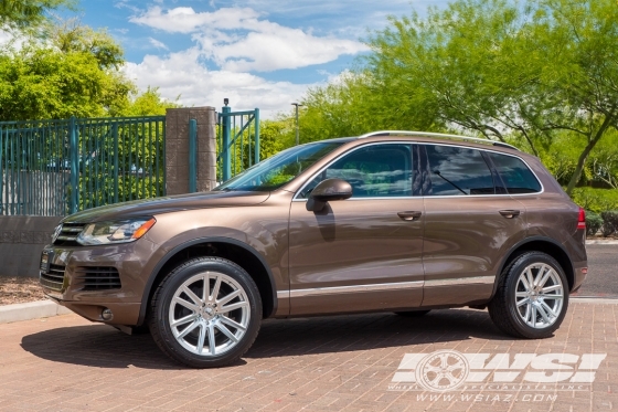 2013 Volkswagen Touareg with 20" TSW Gatsby in Silver (Mirror Cut Face) wheels