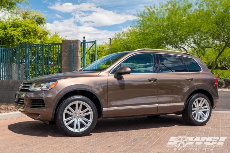 2013 Volkswagen Touareg with 20" TSW Gatsby in Silver (Mirror Cut Face) wheels