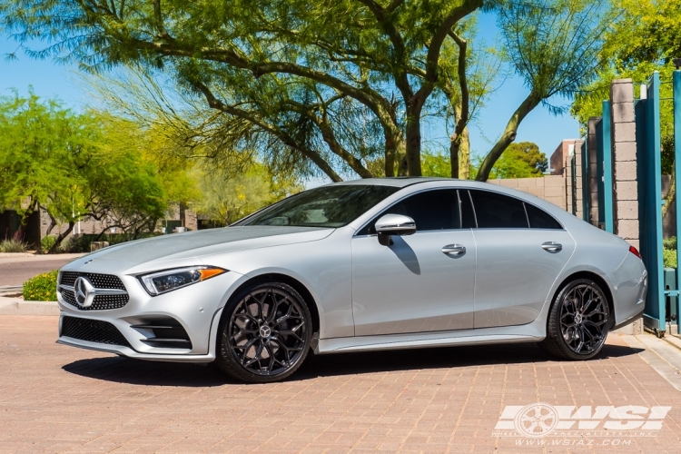 2019 Mercedes-Benz CLS-Class with 20" Gianelle Monte Carlo in Gloss Black wheels