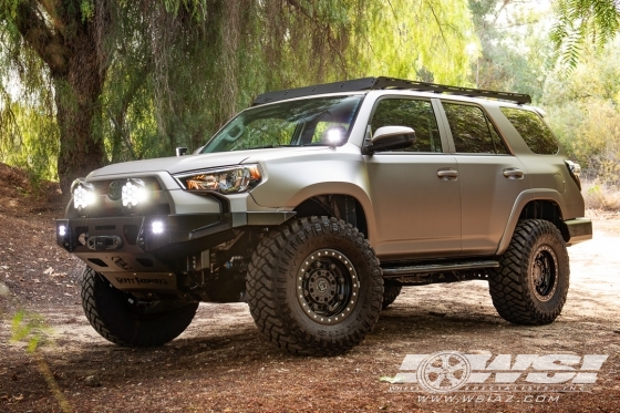 2018 Toyota 4-Runner with 17" Black Rhino Garrison (BL) in Matte Black wheels