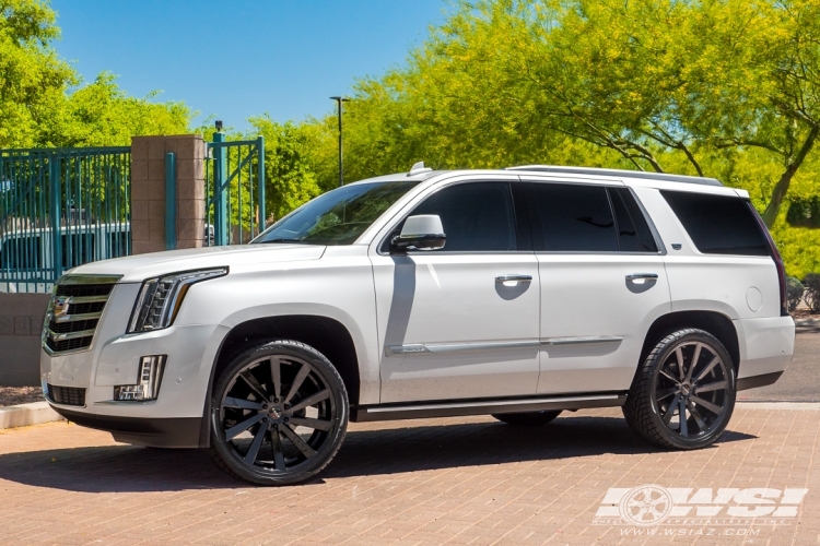 2019 Cadillac Escalade with 24" Koko Kuture Kapan in Gloss Black wheels