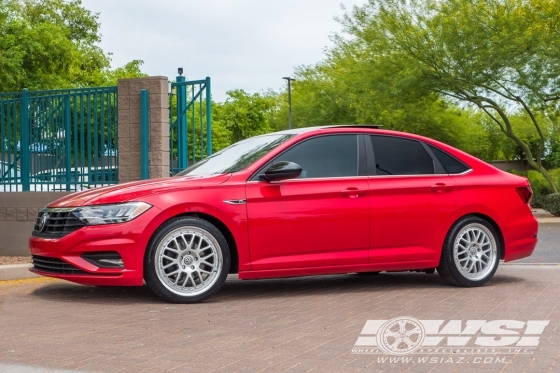 2019 Volkswagen Jetta with 18" TSW Valencia in Silver (Mirror Cut ) wheels