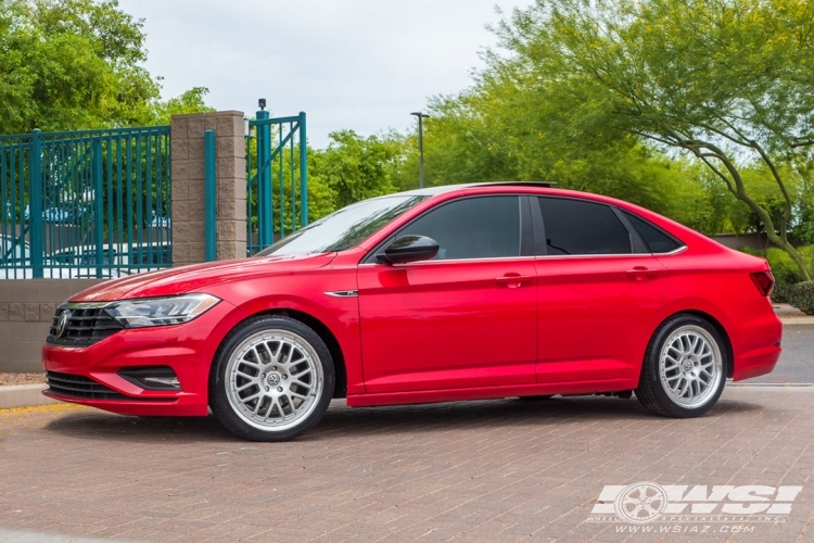 2019 Volkswagen Jetta with 18" TSW Valencia in Silver (Mirror Cut ) wheels