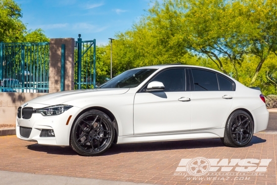 2016 BMW 3-Series with 19" Rohana RFX11 in Gloss Black wheels