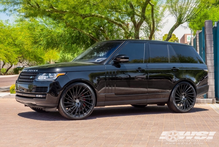 2016 Land Rover Range Rover with 24" Lexani Wraith in Gloss Black wheels