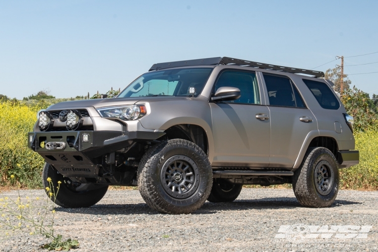 2019 Toyota 4-Runner with 17" Black Rhino Dugger in Gun Black wheels