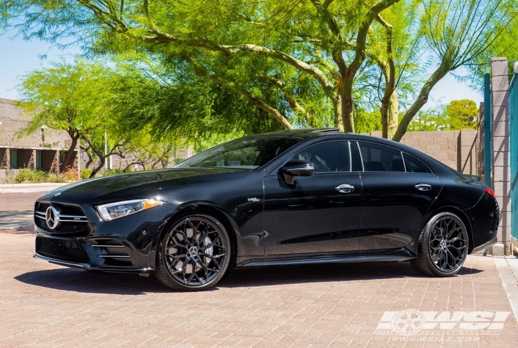 2019 Mercedes-Benz CLS-Class with 20" Gianelle Monte Carlo in Gloss Black wheels