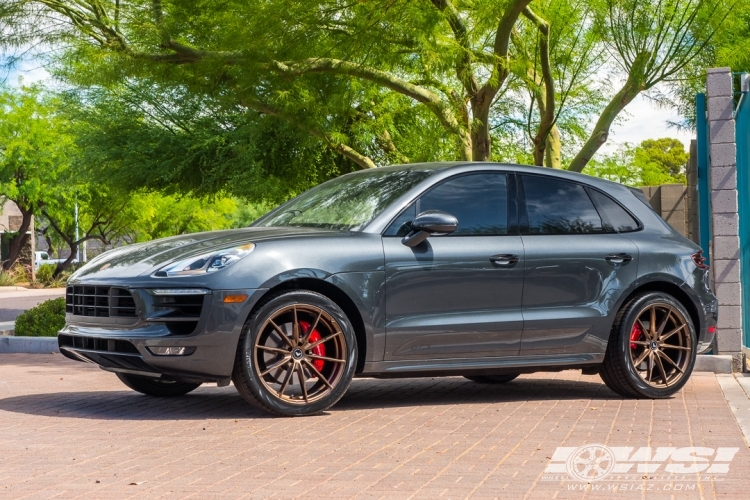 2018 Porsche Macan with 21" Vorsteiner V-FF 109 in Graphite (Carbon Graphite) wheels