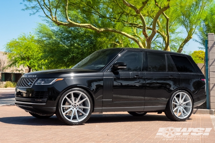 2019 Land Rover Range Rover with 24" Koko Kuture Le Mans in Silver Machined wheels