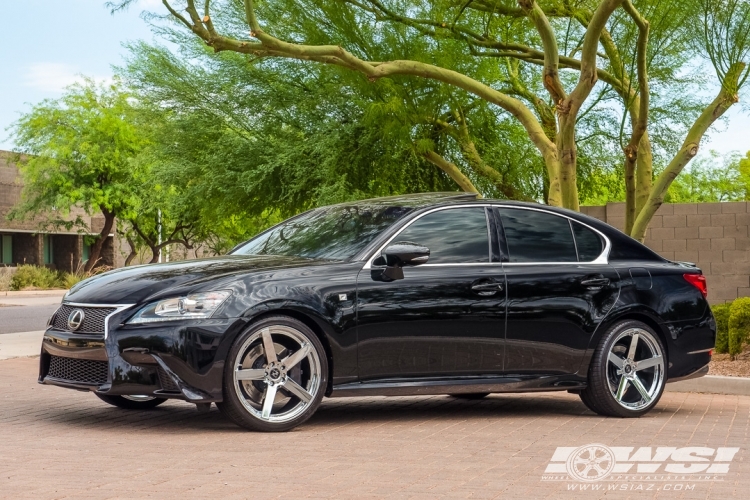 2014 Lexus GS with 20" Koko Kuture Sardinia-5 in Chrome wheels