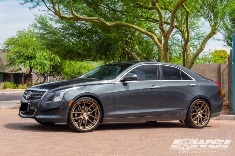 2014 Cadillac ATS with 20" Gianelle Monaco in Bronze wheels