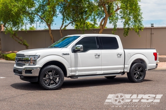 2019 Ford F-150 with 20" Black Rhino Haka in Gloss Black Milled wheels