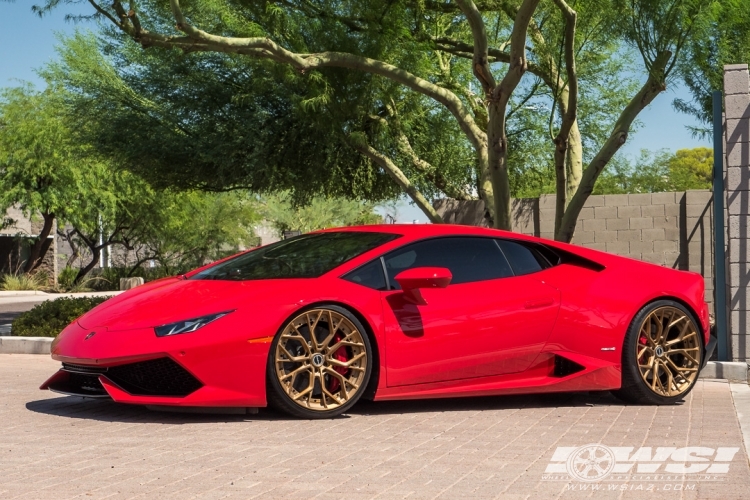 2015 Lamborghini Huracan with 20" Brixton Forged PF10 in Custom wheels