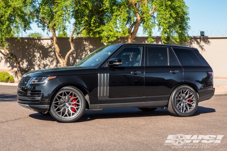 2018 Land Rover Range Rover with 22" Vossen HF-2 in Tinted Matte Gunmetal wheels