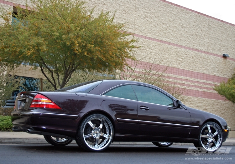 2006 Mercedes-Benz CL-Class with 22" Gianelle Spezia-5 in Chrome wheels