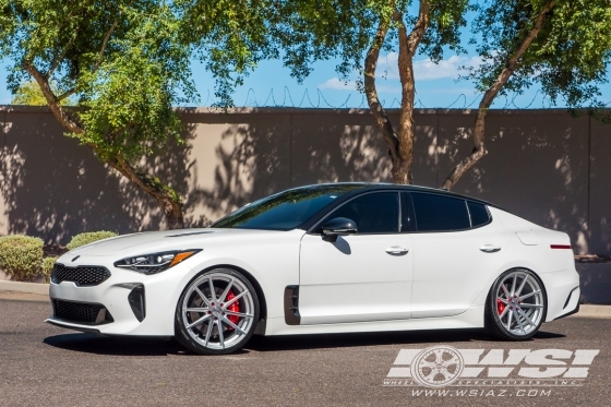 2019 Kia Stinger with 20" TSW Bathurst (RF) in Silver Machined (Rotary Forged) wheels