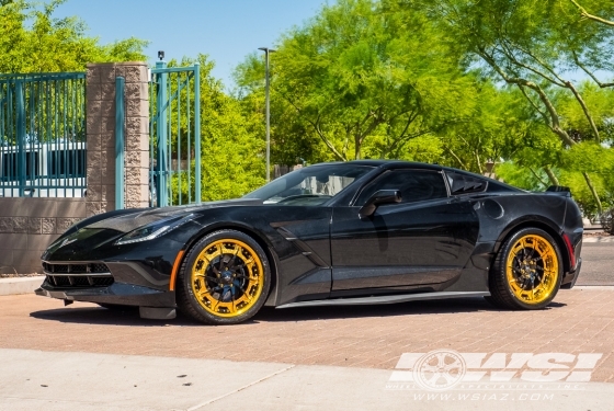 2016 Chevrolet Corvette with 19" Savini Forged Diamonte SD20 in Custom wheels