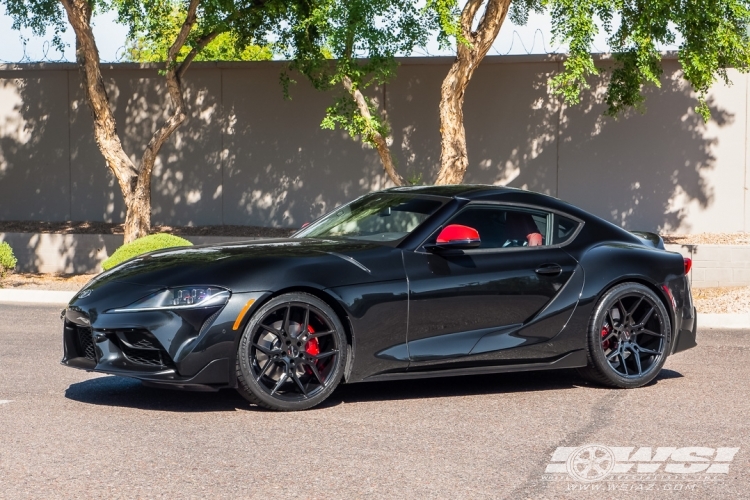 2020 Toyota Supra with 20" Giovanna Haleb in Gloss Black wheels