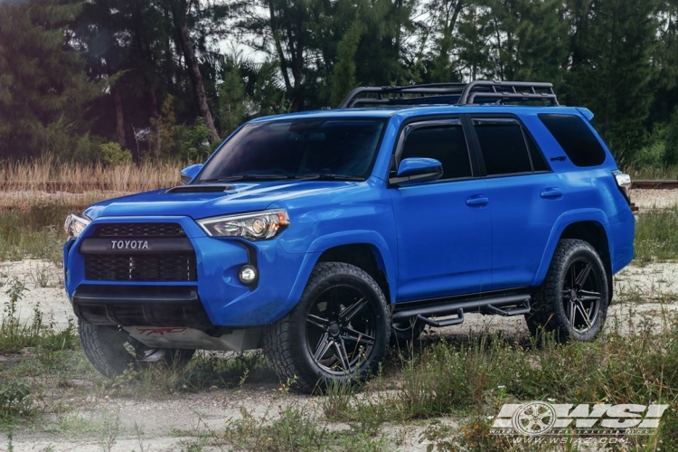 2019 Toyota 4-Runner with 20" Vossen HF6-2 in Gloss Black Machined (Smoke Tint) wheels