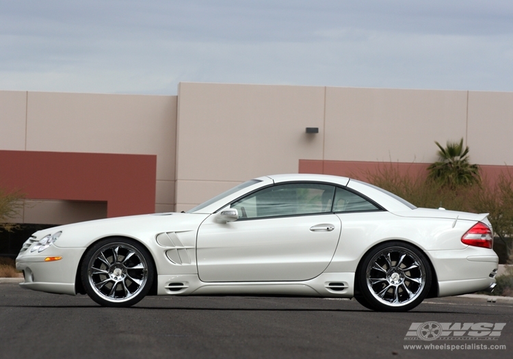 2007 Mercedes-Benz SL-Class with 20" Lorinser LM6 in Silver wheels