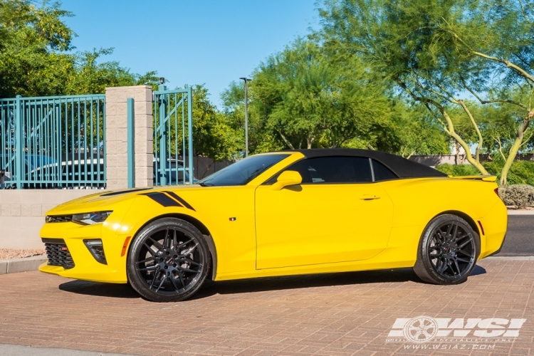 2018 Chevrolet Camaro with 20" Giovanna Bogota in Gloss Black wheels