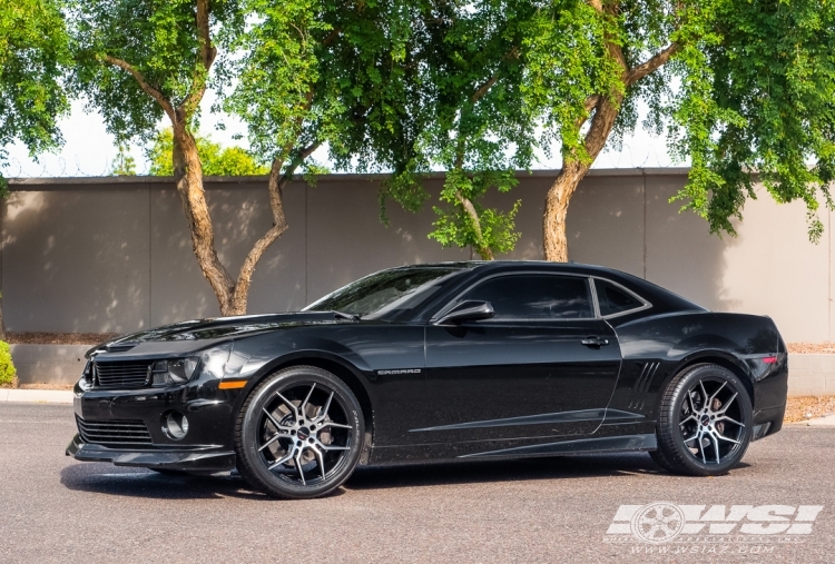 2012 Chevrolet Camaro with 20" Giovanna Haleb in Gloss Black Machined wheels