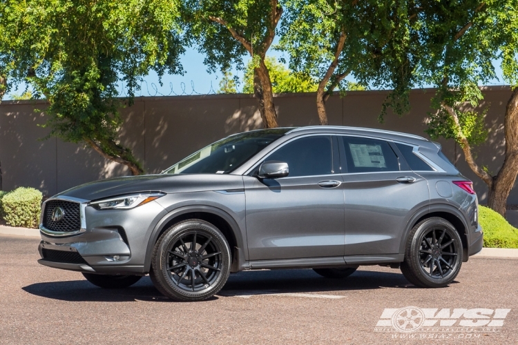 2019 Infiniti QX50 with 19" TSW Clypse in Gloss Black wheels