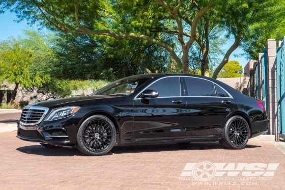 2016 Mercedes-Benz S-Class with 20" TSW Max in Matte Black wheels