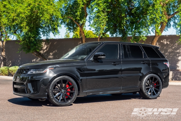 2019 Land Rover Range Rover Sport with 22" Redbourne Kensington in Gloss Black wheels