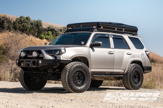 2018 Toyota 4-Runner with 17" Black Rhino Dalton in Matte Black wheels