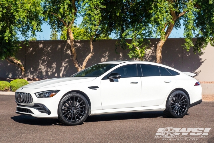 2019 Mercedes-Benz AMG GT-Series with 21" Vossen VFS-2 in Satin Black (Custom Finish) wheels