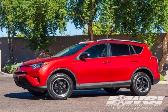 2016 Toyota RAV4 with 18" Petrol P1B in Gloss Black (Machined Lip) wheels