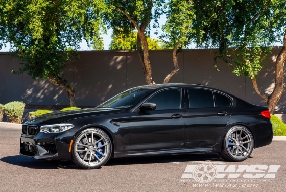 2019 BMW M5 with 21" Velos Designwerks VCS V in Custom wheels