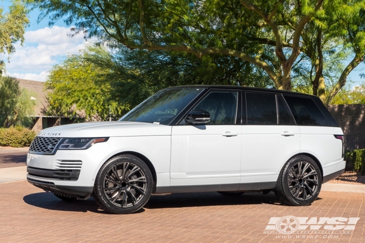 2020 Land Rover Range Rover with 22" Redbourne Noble in Gunmetal (Gloss Black Face) wheels