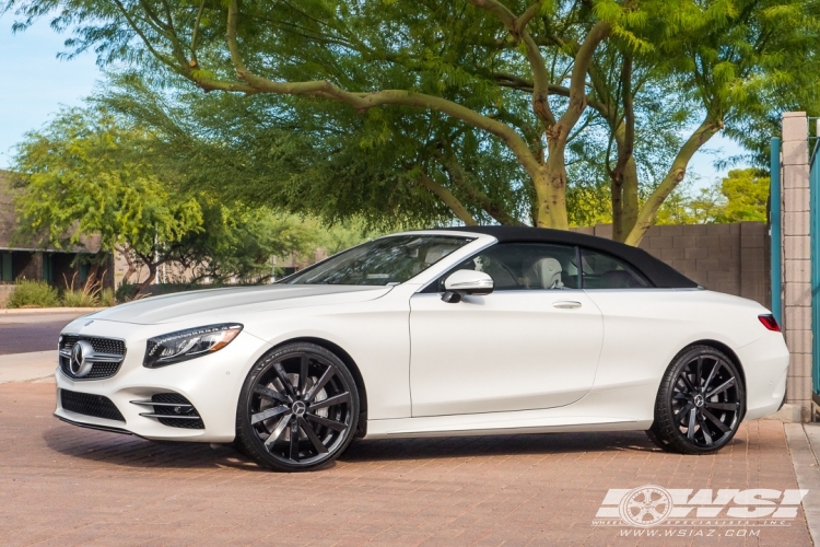 2020 Mercedes-Benz S-Class with 22" Koko Kuture Kapan in Gloss Black wheels