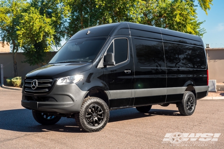 2019 Mercedes-Benz Sprinter with 18" Koko Kuture Sprinter in Matte Black wheels